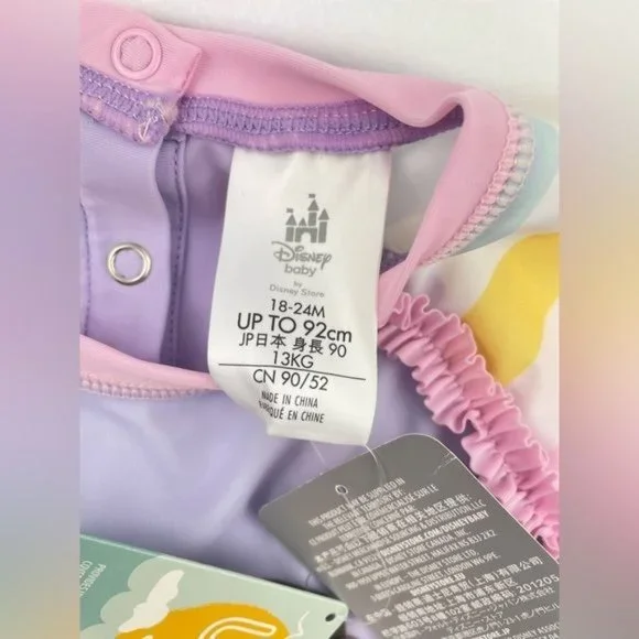 DISNEY BABY GIRL MINNIE MOUSE FIGARO 2-PC SWIMSUIT 18-24 Mos - Picture 4 of 7